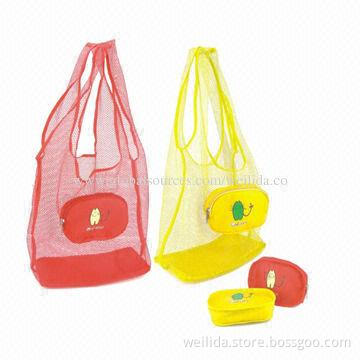 New Design Folding Shopping Bags, Made of Mesh